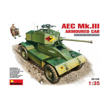 ASSOCIATED EQUIPMENT COMPANY AEC Mk.III  British Armored Car + 1 Figure